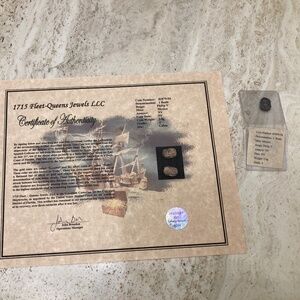 Antique Spanish Ship Wreck 1715 Fleet Coin Silver 1 Reale Philip V